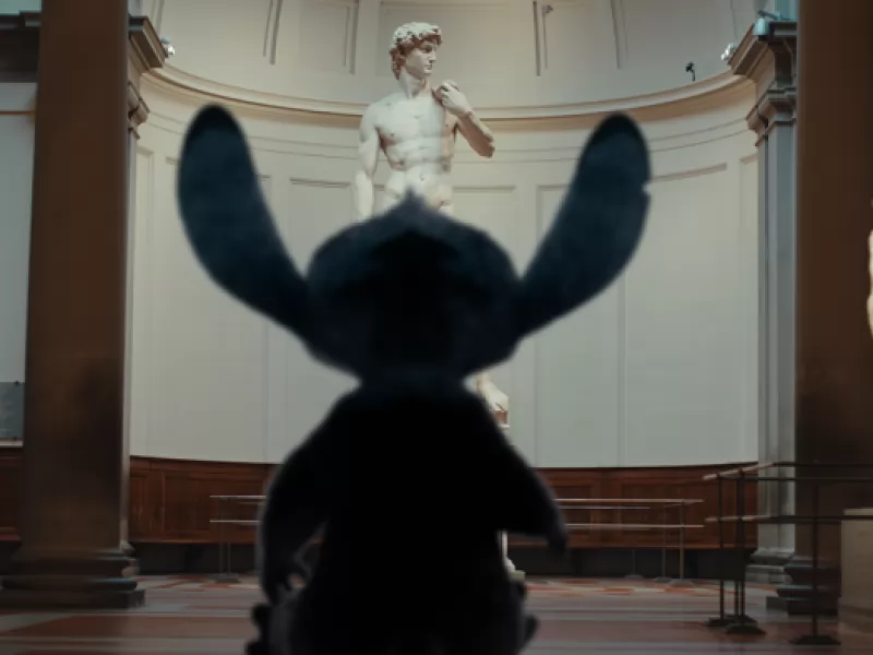 Lilo & Stitch a Firenze: l’alieno incontra il David di Donatello nel nuovo video Disney